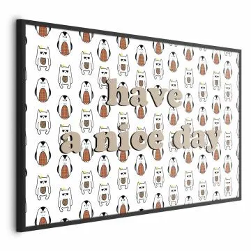 Plakat Nice day 60x40 cm z ramą czarną bez marginesu