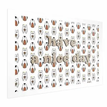 Plakat Nice day 60x40 cm bez ramy z marginesem