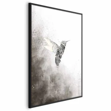 Plakat Etniczny koliber 40x60 cm z ramą czarną bez marginesu