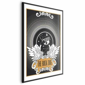 Plakat The Rock Dog 60x90 cm z ramą czarną z marginesem