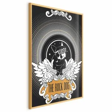 Plakat The Rock Dog 40x60 cm z ramą złotą bez marginesu