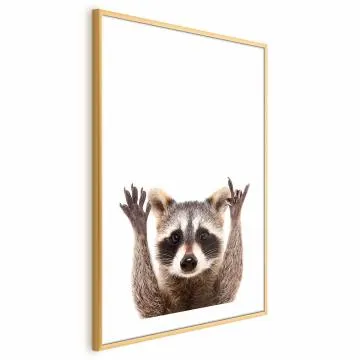Plakat Szop 29,7x42 cm z ramą złotą z marginesem