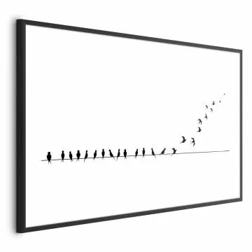 Plakat Lećmy 30x21 cm z ramą czarną z marginesem