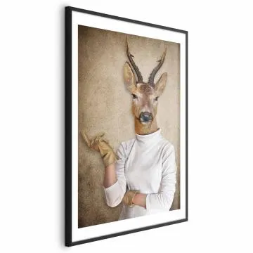 Plakat Pani domu 29,7x42 cm z ramą czarną z marginesem