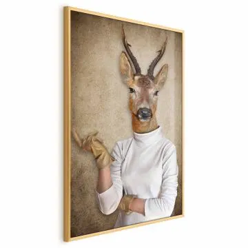 Plakat Pani domu 29,7x42 cm z ramą złotą bez marginesu