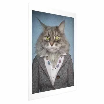 Plakat Pani kot 29,7x42 cm bez ramy z marginesem