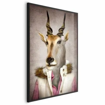 Plakat Antylopa 21x30cm z ramą czarną bez marginesu