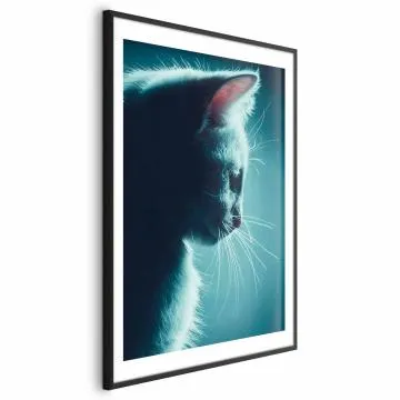 Plakat Nocny włóczęga 21x30 cm z ramą czarną z marginesem