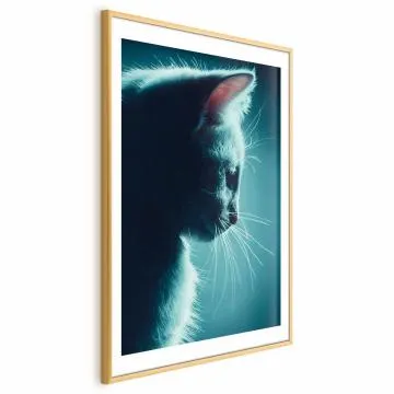 Plakat Nocny włóczęga 60x90 cm z ramą złotą z marginesem