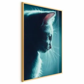 Plakat Nocny włóczęga 29,7x42 cm z ramą złotą bez marginesu
