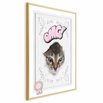 Plakat OMG 40x60 cm z ramą złotą bez marginesu