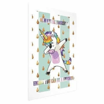 Plakat Always be yourself 40 x 60 cm bez ramy z marginesem