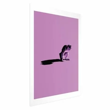 Plakat Mała małpka 21x30 cm bez ramy z marginesem