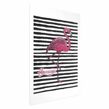 Plakat Flaming 60x90 cm bez ramy z marginesem