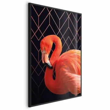 Plakat Flaming solo 29,7x42 cm z ramą czarną bez marginesu