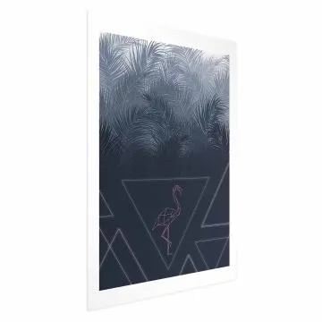 Plakat Geometryczny ptak 60x90 cm bez ramy z marginesem