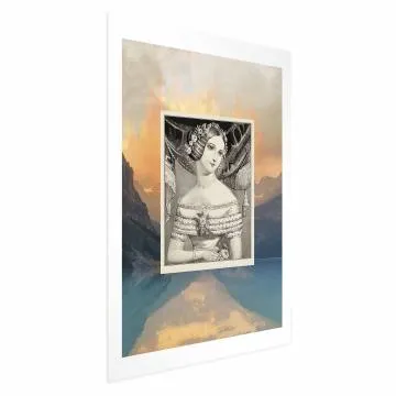 Plakat Retro portret 29,7x42 cm bez ramy z marginesem