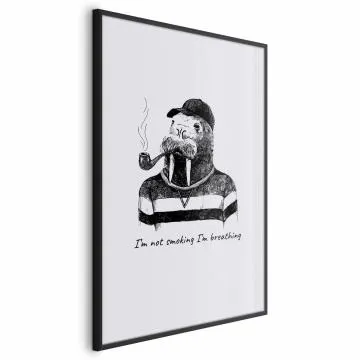 Plakat Smoking 29,7x42 cm z ramą czarną bez marginesu