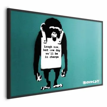 Plakat Zła małpa 60x40 cm z ramą czarną bez marginesu