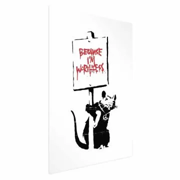 Plakat Worthless 40x60 cm bez ramy bez marginesu