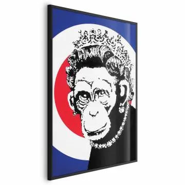 Plakat Królowa małp 60x90 cm z ramą czarną bez marginesu