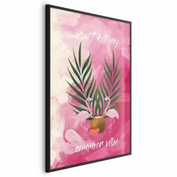 Plakat Summer Vibe 40x60 cm z ramą czarną bez marginesu