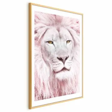Plakat Piękno w sile 60x90 cm z ramą złotą z marginesem
