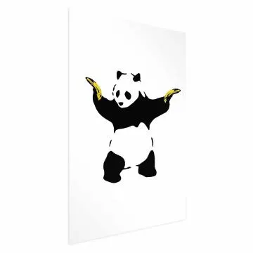 Plakat Panda with Guns 40x60 cm bez ramy bez marginesu