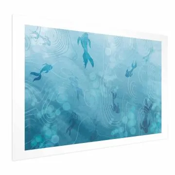 Plakat Japoński staw 90x60 cm bez ramy z marginesem
