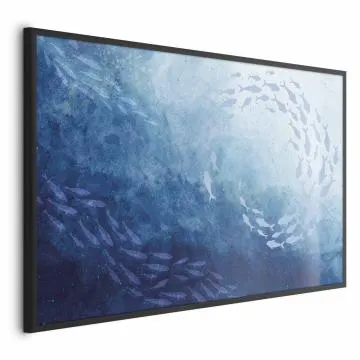 Plakat Morska toń 60x40 cm z ramą czarną bez marginesu