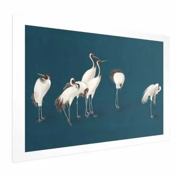 Plakat Wieczór nad stawem 60x40 cm bez ramy z marginesem