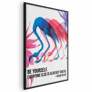 Plakat Kolorowa repetycja 40x60 cm z ramą czarną bez marginesu