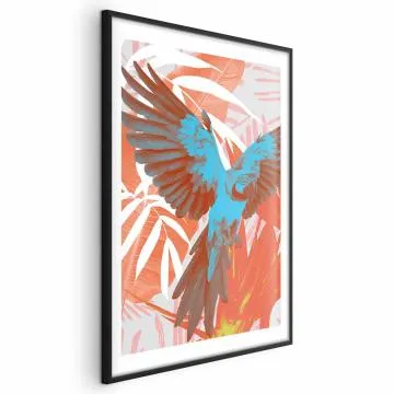 Plakat Egzotyczne skrzydła 40x60 cm z ramą czarną z marginesem