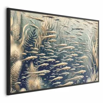 Plakat Oceaniczna przyroda 42x29,7 cm z ramą czarną bez marginesu