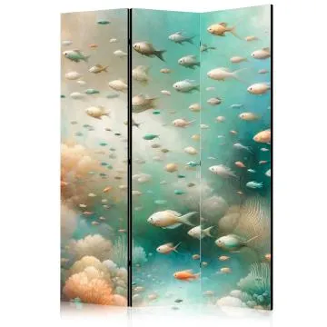 Parawan jednostronny Zwierzęta 135x172 cm 3-częściowy zielony