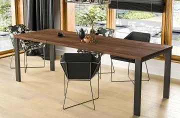 Stół rozkładany GARANT 80(215)x80 dąb stirling