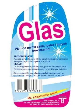 Płyn do mycia szyb GLAS 5L z działaniem antystatycznym