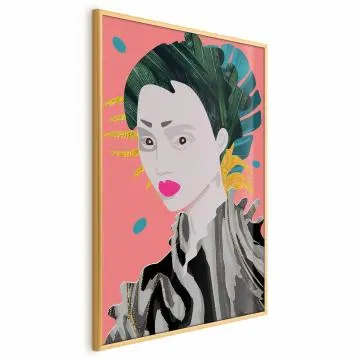 Plakat Azjatycki styl 29,7x42cm z ramą złotą bez marginesu