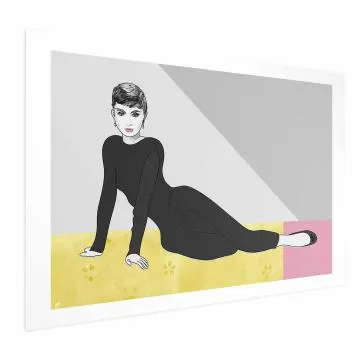 Plakat Piękna Audrey 42x29,7 cm bez ramy z marginesem