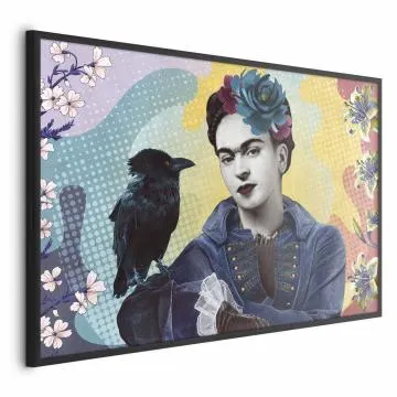 Plakat Totemiczna Frida 42x29,7 cm z ramą czarną bez marginesu