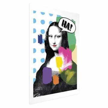 Plakat Mona Lisa Pop-art 60x90 cm bez ramy z marginesem