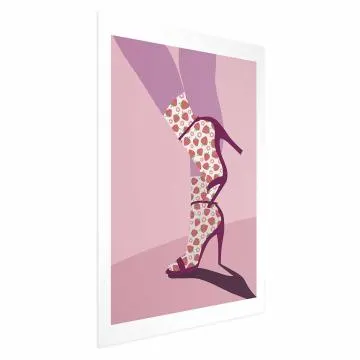 Plakat Skarpetki w truskawki 40x60 cm bez ramy z marginesem