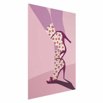 Plakat Skarpetki w truskawki 60x90 cm bez ramy bez marginesu