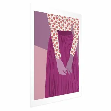Plakat Truskawkowa pani 29,7x42 cm bez ramy z marginesem