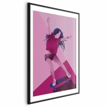Plakat Powerslide 29,7x42 cm z ramą czarną z marginesem