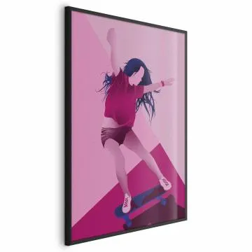 Plakat Powerslide 29,7x42 cm z ramą czarną bez marginesu