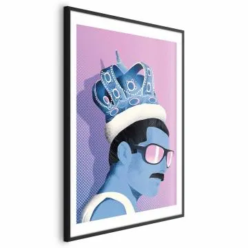 Plakat Freddie 40x60 cm z ramą czarną z marginesem