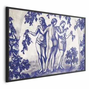 Plakat Antyczna winnica 90x60cm z ramą czarną bez marginesu