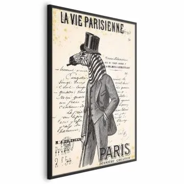 Plakat La Vie Parisienne 40x60 cm z ramą czarną bez marginesu