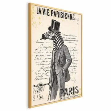 Plakat La Vie Parisienne 60x90 cm z ramą złotą bez marginesu